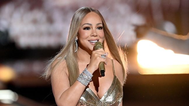 LOS ANGELES, CALIFORNIA - JUNE 09: Mariah Carey performs onstage during the 2025 BET Awards at Peacock Theater on June 09, 2025 in Los Angeles, California. (Photo by Paras Griffin/Getty Images for BET)