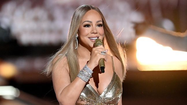 LOS ANGELES, CALIFORNIA - JUNE 09: Mariah Carey performs onstage during the 2025 BET Awards at Peacock Theater on June 09, 2025 in Los Angeles, California. (Photo by Paras Griffin/Getty Images for BET)
