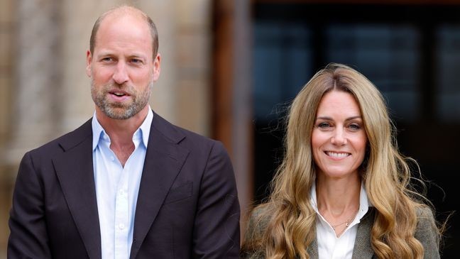 LONDON, UNITED KINGDOM - SEPTEMBER 04: (EMBARGOED FOR PUBLICATION IN UK NEWSPAPERS UNTIL 24 HOURS AFTER CREATE DATE AND TIME) Prince William, Prince of Wales and Catherine, Princess of Wales arrive for a visit to the Natural History Museum's newly renovated gardens on September 4, 2025 in London, England. (Photo by Max Mumby/Indigo/Getty Images)