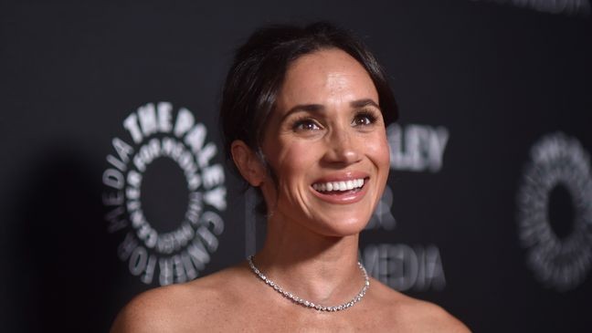Meghan Markle arrives at the Paley Honors Fall Gala on Wednesday, Dec. 4, 2024, at the Beverly Wilshire Hotel in Beverly Hills, Calif. (Photo by Richard Shotwell/Invision/AP)