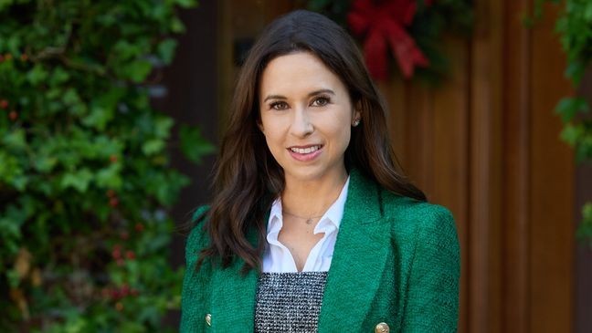 Isabel needs to determine if a young girl belongs on the Naughty or Nice List; meanwhile, she's falling for the girl's father and learning that the world isn't so black and white. Photo: Lacey Chabert Credit: ©2025 Hallmark Media/Photographer:{ }Allister Foster