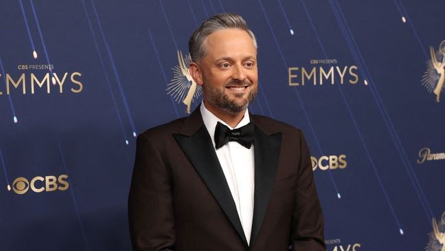 US comedian and show host Nate Bargatze arrives for the 77th Primetime Emmy Awards at the Peacock Theatre at LA Live in Los Angeles on September 14, 2025. (Photo by Patrick T. Fallon / AFP) / RESTRICTED TO EDITORIAL USE (Photo by PATRICK T. FALLON/AFP via Getty Images)