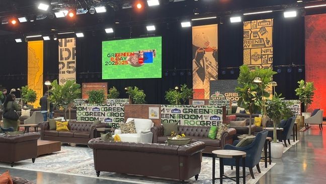 Inside the NFL Draft Green Room, where players will sit before a team selects them in the draft (WLUK/Andrew Mertins)