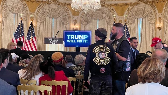 Donald Trump spoke at his home, Mar-a-Lago, in Palm Beach, on Tuesday morning, focusing heavily on border protection. (WPEC)