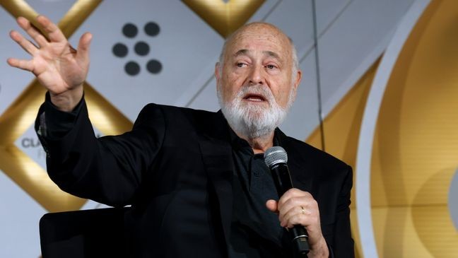 HOLLYWOOD, CALIFORNIA - APRIL 25: Rob Reiner speaks onstage at the screening of "Misery" during the 2025 TCM Classic Film Festival at TCL Chinese Theatre on April 25, 2025 in Hollywood, California. (Photo by Jesse Grant/Getty Images for TCM)