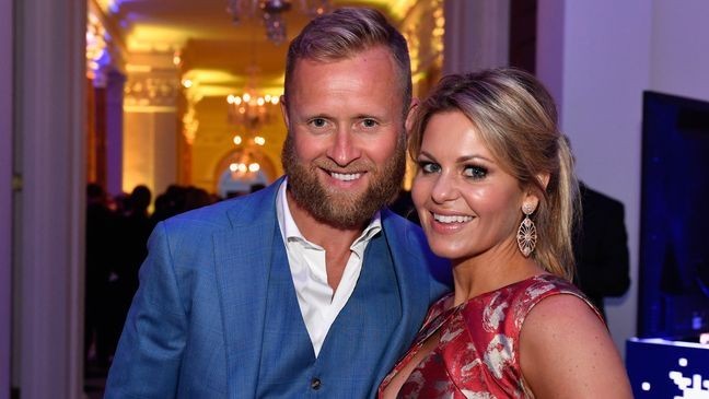 WASHINGTON, DC - APRIL 29: Ice hockey player Valeri Bure (L) and actress Candace Cameron-Bure attend the Capitol File's WHCD Welcome Reception at British Ambassador's Residence on April 29, 2016 in Washington, DC. (Photo by Larry French/Getty Images for Capitol File Magazine)