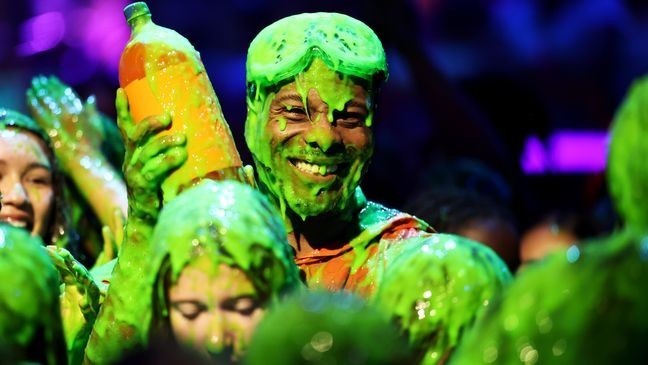 Kel Mitchell gets slimed at the Nickelodeon 2025 Kids' Choice Awards held at Barker Hangar on June 21, 2025 in Santa Monica, California. (Photo by Christopher Polk/Billboard via Getty Images)