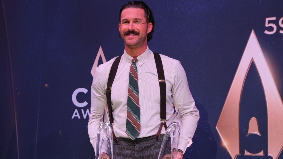 Riley Green takes home three CMA Awards for Music Video of the Year, Song of the Year and Single of the Year at the 59th annual ceremony in Nashville, Tenn. on Wednesday, Nov. 19, 2025. (Photo: Sydney Keller/FOX 17 News)