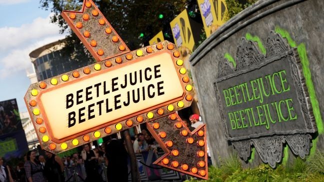 General atmosphere at the premiere of "Beetlejuice Beetlejuice" on Thursday, Aug. 29, 2024, in London. (Photo by Scott A Garfitt/Invision/AP)