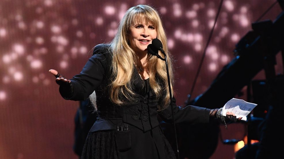 NEW YORK, NEW YORK - MARCH 29: Inductee Stevie Nicks speaks onstage at the 2019 Rock & Roll Hall Of Fame Induction Ceremony - Show at Barclays Center on March 29, 2019 in New York City. (Photo by Dimitrios Kambouris/Getty Images For The Rock and Roll Hall of Fame)