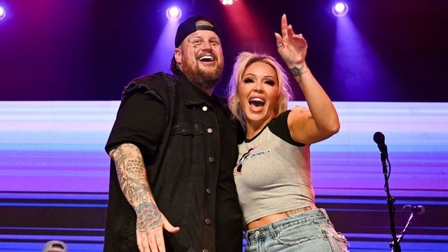 Jelly Roll, Bunnie Xo at the Jelly Roll & Friends concert held at Billy Bob's Texas on May 06, 2025 in Fort Worth, Texas. (Photo by Gilbert Flores/Penske Media via Getty Images)
