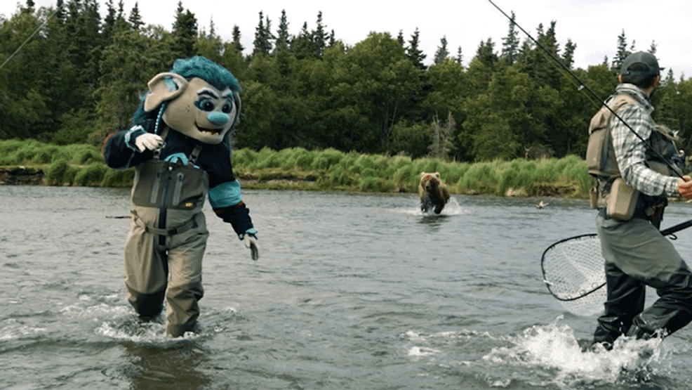 Image for story: Seattle Kraken hockey player, sea troll charged by grizzly bear during Alaska fishing trip