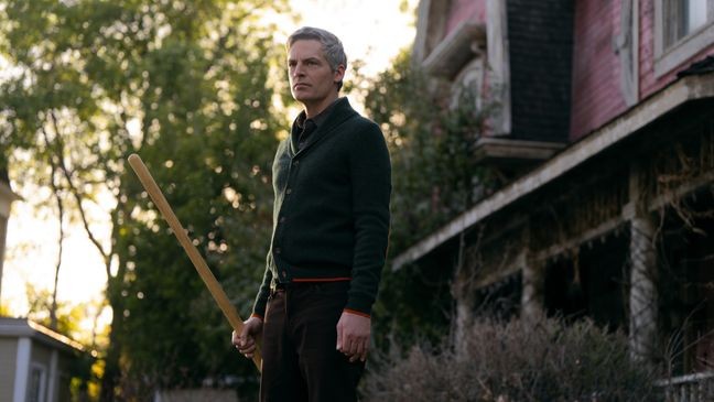 THE BURBS -- Pictured: (l-r) Justin Kirk as Gary-- (Photo by: Elizabeth Morris/PEACOCK)