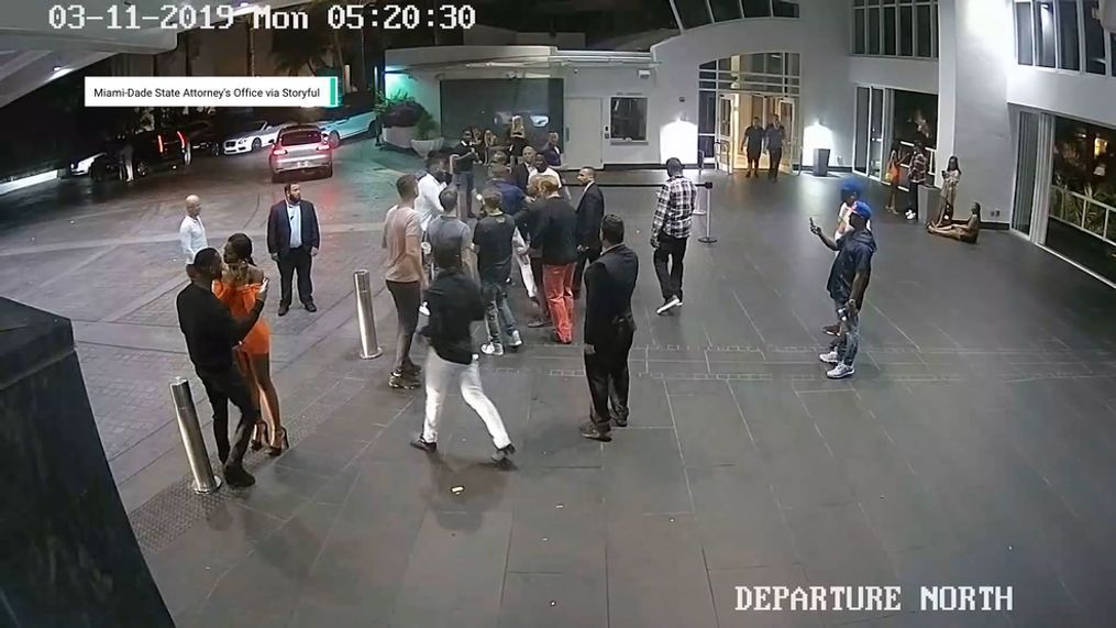 Florida state attorney's office releases footage of McGregor 'phone snatching' incident (Miami-Dade State Attorney's Office via Storyful)