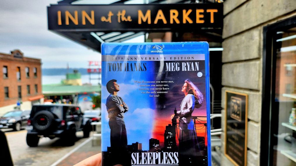 A keepsake DVD of "Sleepless in Seattle" comes with the exclusive Beechers Loft{&nbsp;} package at Pike Place Market's Inn at the Market. Package price for a minimum 2-night stay starts at $10,090. (Photo: Inn at the Market)