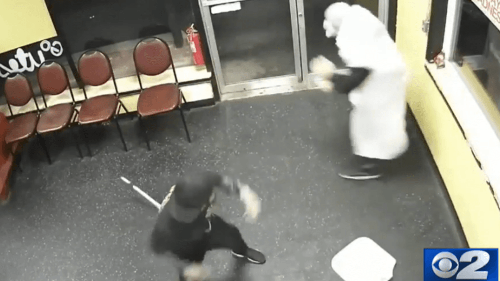 SLC pizza shop employees fight back against disguised pipe-wielding robber (Photo: KUTV)