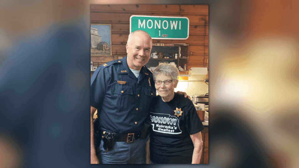 Elsie Eiler is the only resident in the town of Monowi, Nebraska (Photo: Nebraska State Patrol)