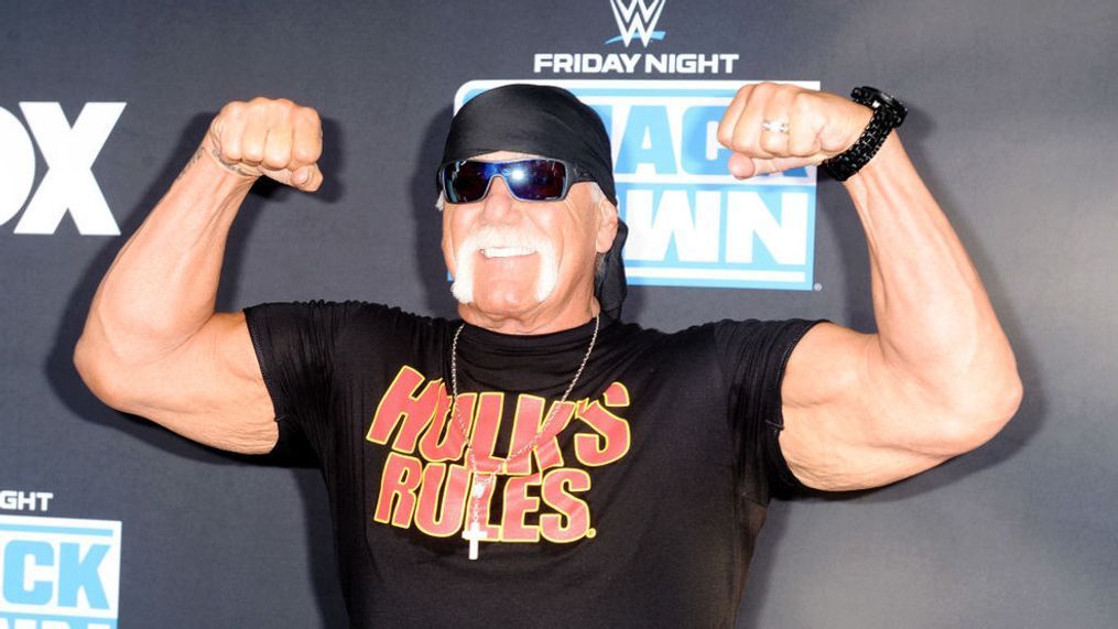 LOS ANGELES, CALIFORNIA - OCTOBER 04: Hulk Hogan attends WWE 20th Anniversary Celebration Marking Premiere of WWE Friday Night SmackDown on FOX at Staples Center on October 04, 2019 in Los Angeles, California. (Photo by Jerod Harris/Getty Images)