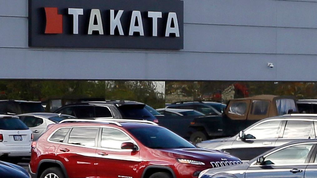 This Oct. 22, 2014, file photo, shows the North American headquarters of automotive parts supplier Takata in Auburn Hills, Mich. (AP Photo/Carlos Osorio, File)