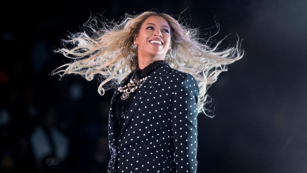 FILE - In this Nov. 4, 2016 file photo, Beyonce performs at a Get Out the Vote concert for Democratic presidential candidate Hillary Clinton in Cleveland. (AP Photo/Andrew Harnik, File)