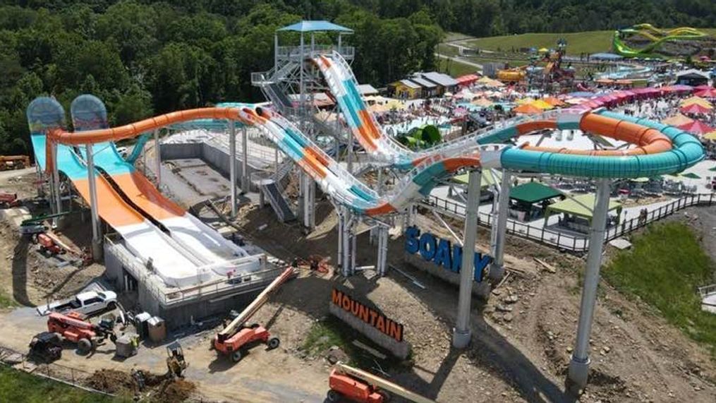 Tennessee's Soaky Mountain water park in Sevierville will debut a water coaster promising to be the first of its kind. (Photo: Soaky Mountain via WZTV)