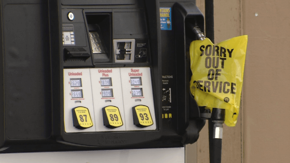 Closed gas pumps (Sinclair Broadcast Group)