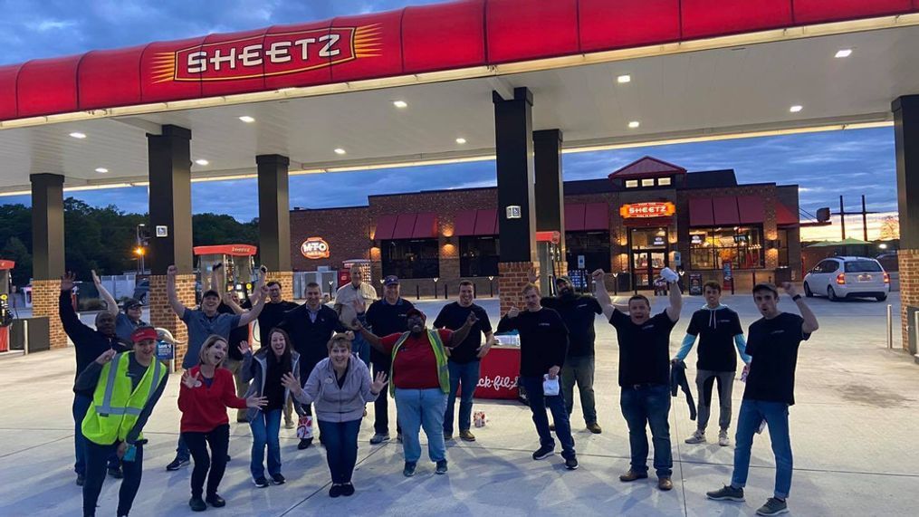 Hyland Heights, Sheetz, and Chick-fil-A teamed up to thank healthcare workers with free gas, food, and more Thursday, April 30, 2020 in Lynchburg, Va. (Carrie Wright)