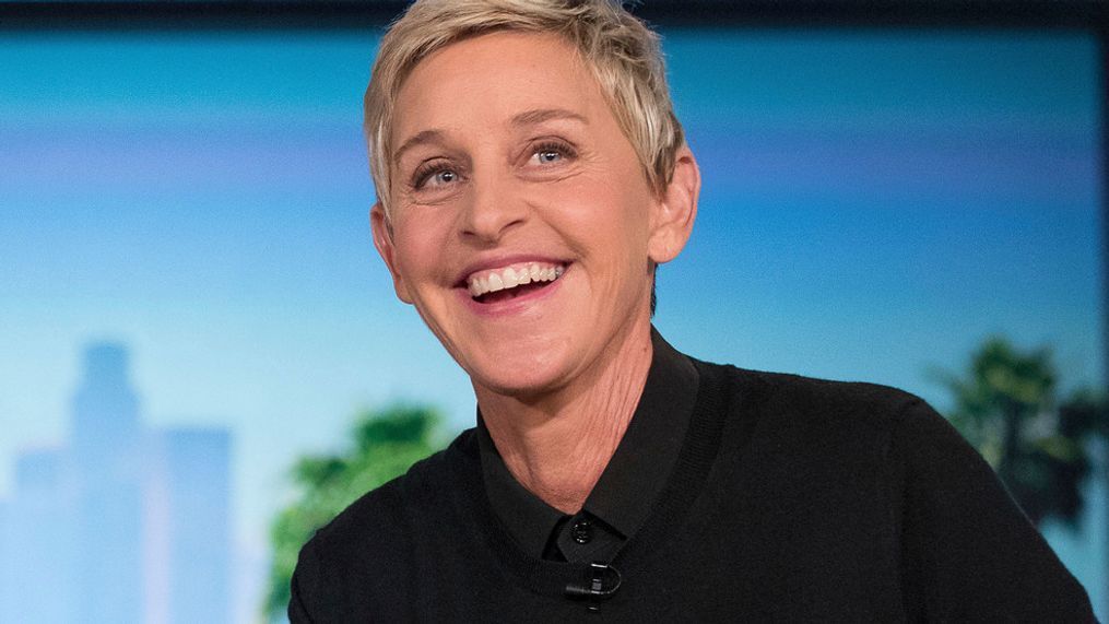 FILE - In this Oct. 13, 2016, file photo, Ellen DeGeneres appears during a commercial break at a taping of "The Ellen Show" in Burbank, Calif. (AP Photo/Andrew Harnik, File)