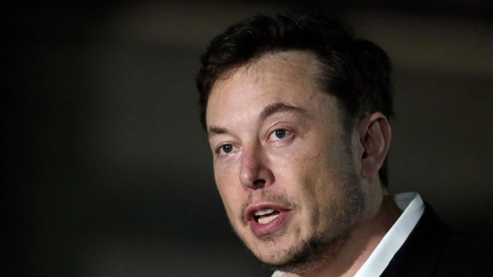 FILE - In this June 14, 2018, file photo, Tesla CEO Elon Musk speaks at a news conference in Chicago. (AP Photo/Kiichiro Sato, File)