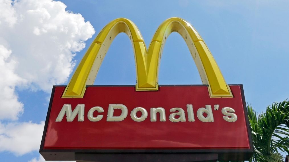 FILE - This Tuesday, June 28, 2016, file photo shows a McDonald's sign at one of the company's restaurants in Miami. (AP Photo/Alan Diaz, File)