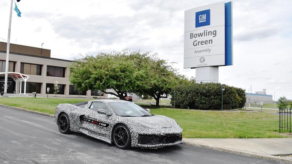 General Motors announced on Thursday, April 25 it is adding a second shift and more than 400 hourly jobs at its Bowling Green (Kentucky) Assembly plant to support production of the Next Generation Corvette, which will be revealed on July 18, 2019. (Image courtesy of General Motors){&nbsp;}