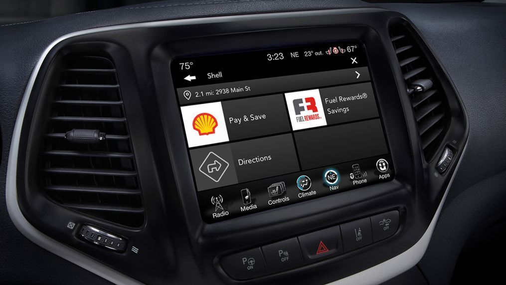 Uconnect Market is a new platform that allows FCA customers to make on-demand reservations{&nbsp;}and to purchase{&nbsp;}products and services directly{&nbsp;}from the vehicle touchscreen. (Image courtesy of Fiat Chrysler Automobiles)