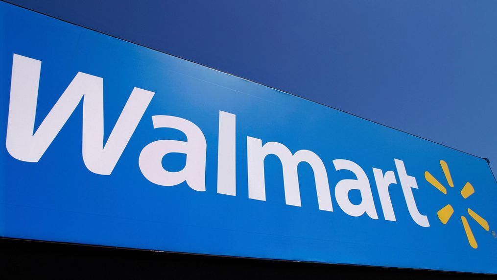 FILE - The Walmart logo is displayed on a store in Springfield, Ill., May 16, 2011. (AP Photo/Seth Perlman, File)