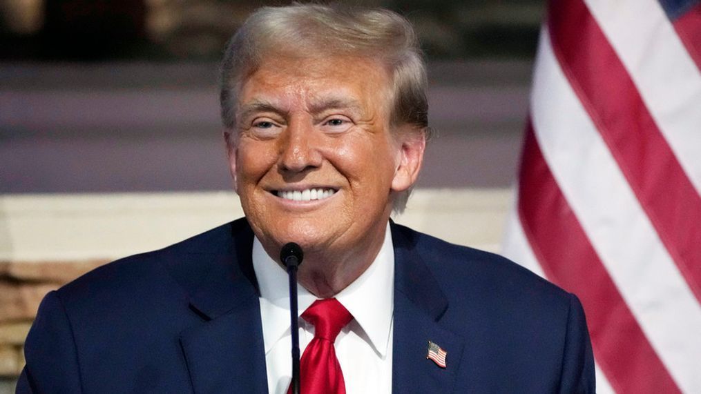 Republican presidential candidate former President Donald Trump speaks at a campaign event at 180 Church, Saturday, June 15, 2024, in Detroit. (AP Photo/Carlos Osorio)