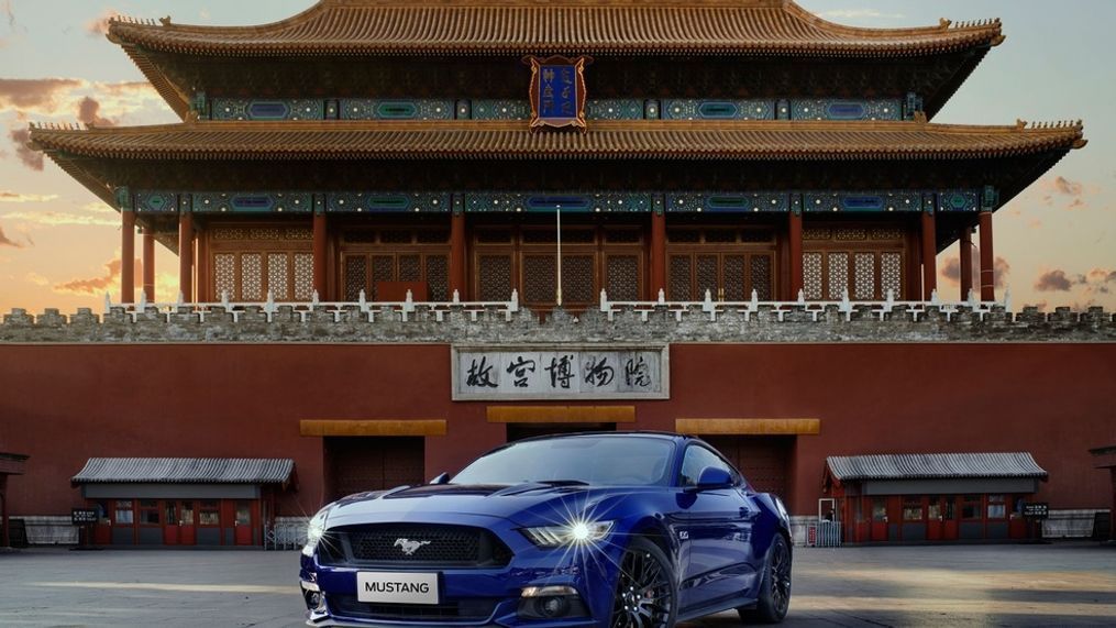 Mustang, the top-selling sports coupe globally and in China, can now recognize Chinese handwriting through Ford SYNC 3 in-car entertainment, connectivity and navigation system. (Image courtesy of Ford Motor Co.)