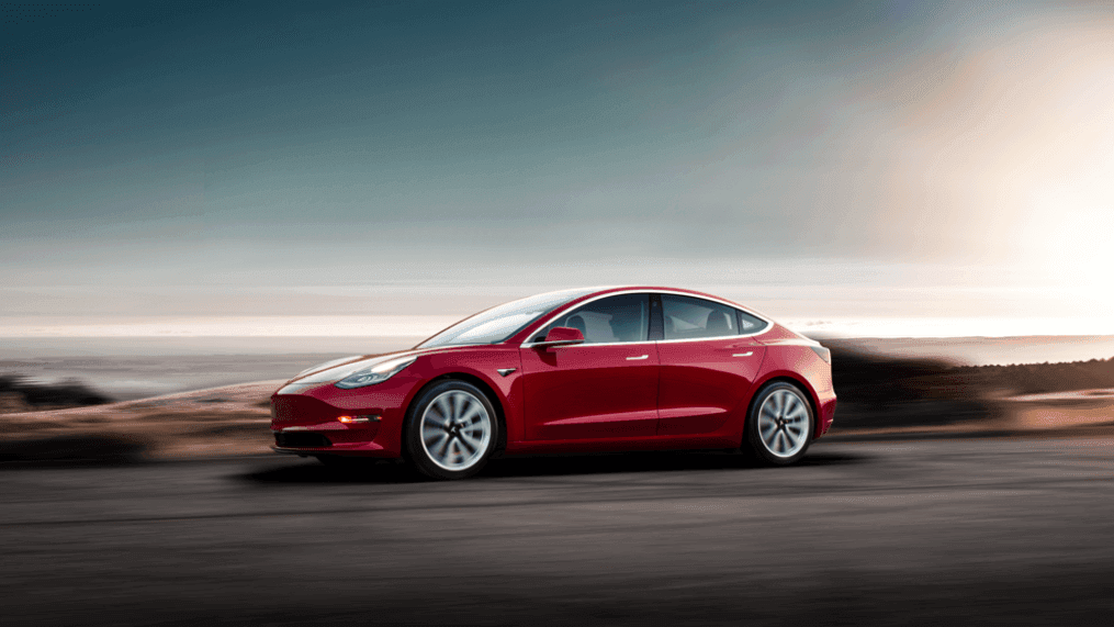 Tesla Model 3 (Image courtesy of Tesla Inc.)