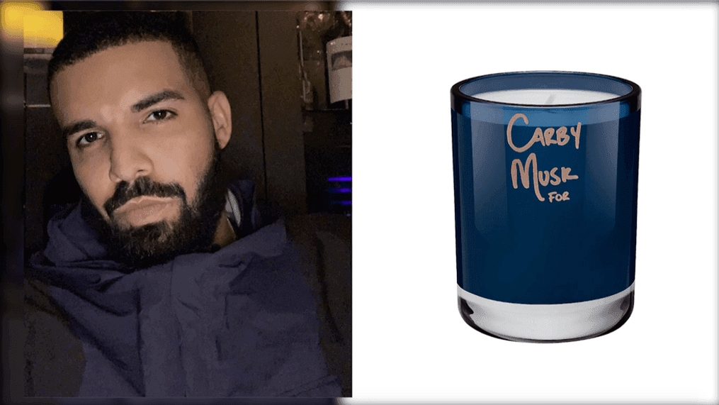 Drake is releasing a series of scented candles for the holiday season, including one said to smell like Drake himself. (Photo: Instagram|@champagnepapi,{&nbsp;}Revolve via CNN Newsource)