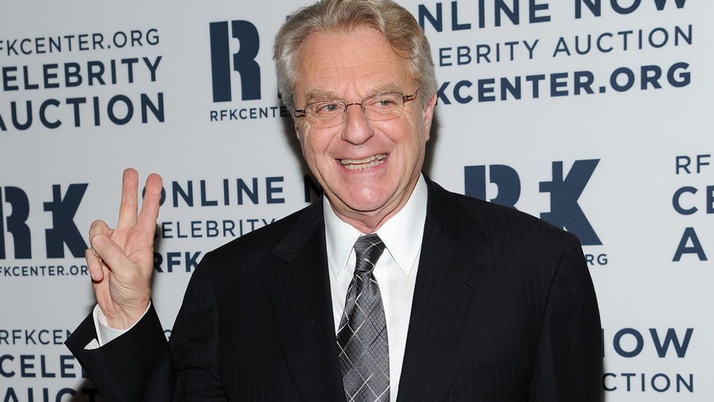 FILE - Jerry Springer attends the Robert F. Kennedy Center for Justice and Human Rights 2012 "Ripple of Hope" awards at the Marriott Marquis Hotel on Monday Dec. 3, 2012 in New York. (Photo by Evan Agostini/Invision/AP)