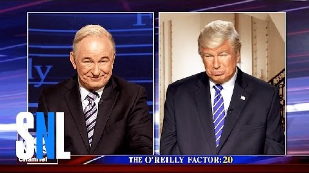 Alec Baldwin as Bill O'Reilly and President Donald Trump in an episode of "Saturday Night Live," Saturday, April 8, 2017. (YouTube/Saturday Night Live)