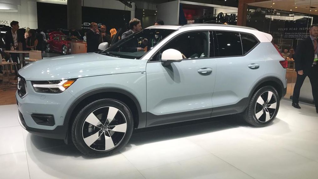 2019 Volvo XC40 on display at the 2017 Los Angeles Auto Show (Sinclair Broadcast Group / Jill Ciminillo)