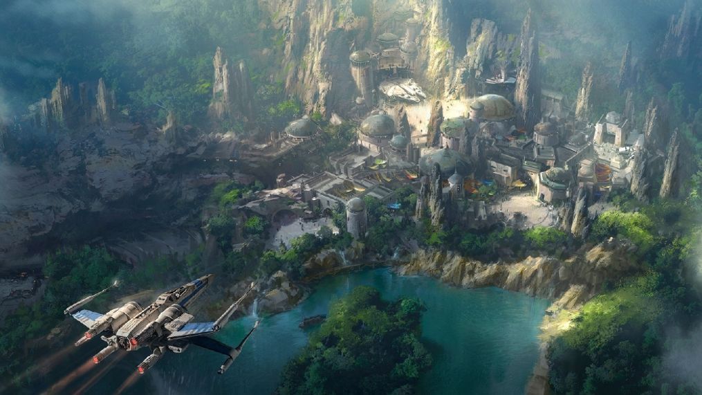 Disney released new concept art for its "Star Wars"-themed Disneyland expansion on July 11, 2016. (Disney/Lucasfilm)