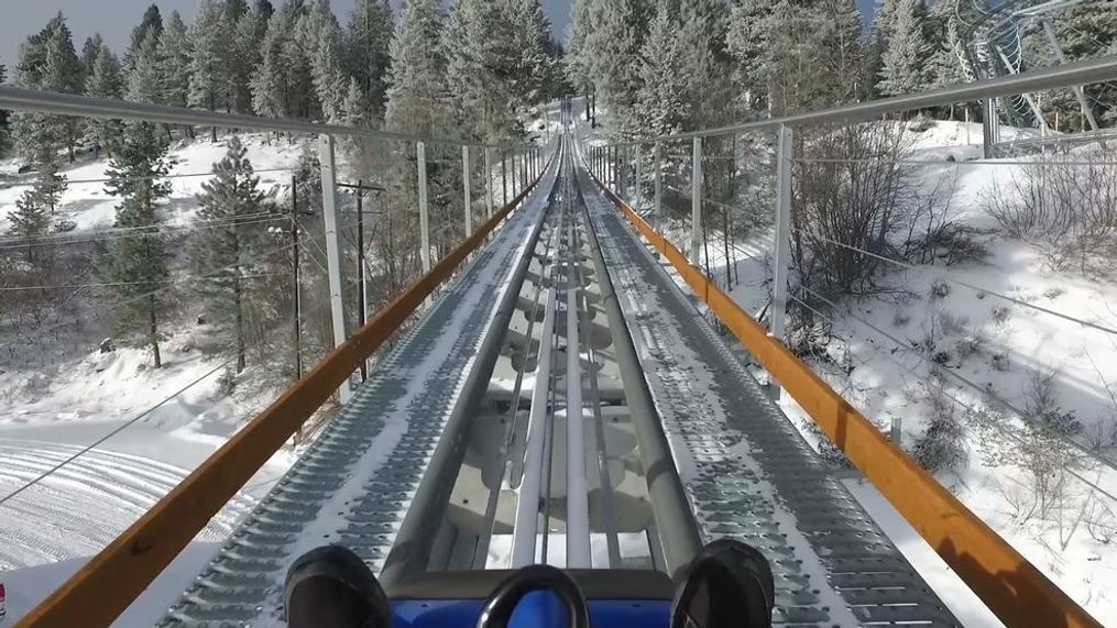 Bogus Basin's highly anticipated mountain coaster, the "Glade Runner," will open to the public on Friday. (Courtesy Bogus Basin)