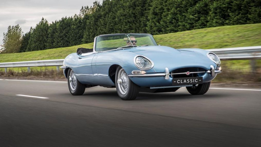 The Jaguar E-Type Zero is based on 1968 Series 1.5 Jaguar E-type Roadster, and features a cutting-edge electric powertrain enabling 0-62mph in just 5.5 seconds (Image courtesy of Jaguar Land Rover)