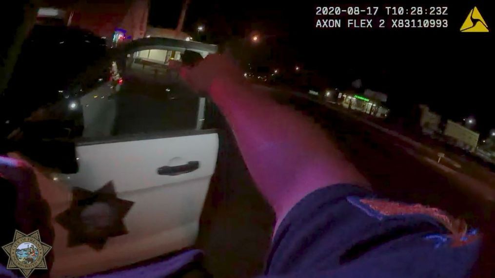 Police release bodycam video of shots fired at patrol car (Photo: Fresno Police Department)