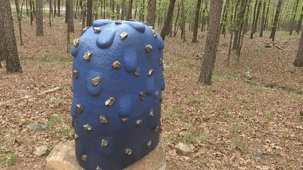 Hikers protesting new 'Beetlejuice'-like sculptures in Arkansas state park (KATV)