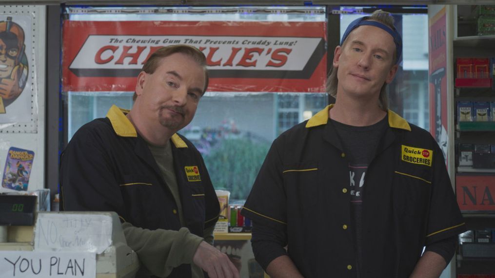 Brian O'Halloran as Dante and Jeff Anderson as Randal in Clerks III. Photo Credit: Courtesy of Lionsgate