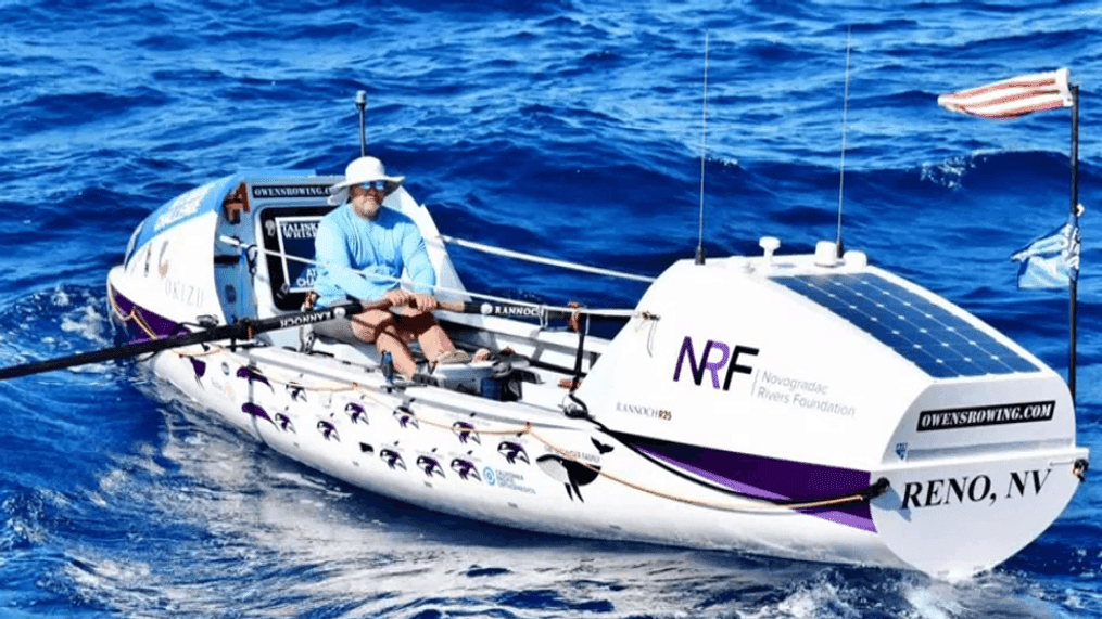 Owen Gray, from Reno, set off June 12 from Monterey, California and hopes to reach Kuai, Hawaii, crossing 2,800 miles of ocean within 50 to 60 days (Photo: Owen Gray){&nbsp;}