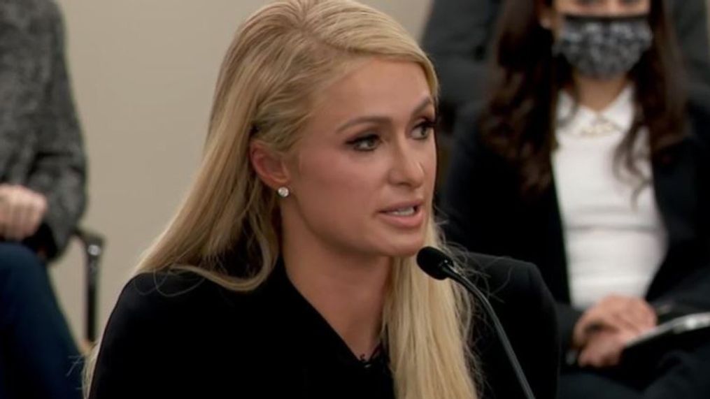 Paris Hilton speaks in a Utah Legislature committee hearing on Feb. 8, 2021, telling of her experience in a youth treatment center in Utah. (Photo: KUTV)