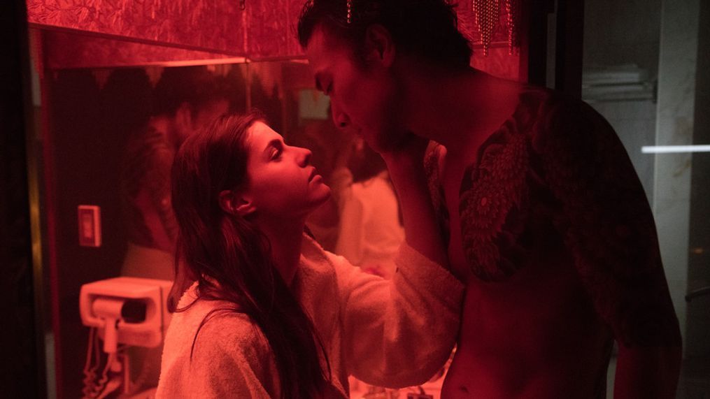 Alexandra Daddario and{&nbsp;}Takehiro Hira star in Lost Girls & Love Hotels (Photo: Astrakan Releasing )