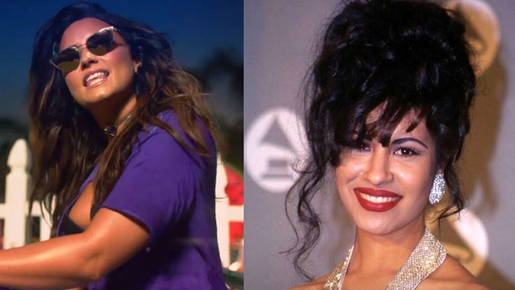 At left, Demi Lovato (Demi Lovato/YouTube via MGN); at right, Selena Quintanilla. (Selena Quintanilla via MGN)